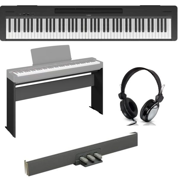 Yamaha P-145BT Bundle | Yamaha Stand and Pedal | Headphones |BLUETOOTH
