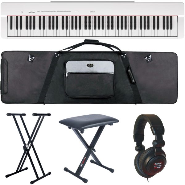 Yamaha P-225 Bundle |Deluxe | Stand | Bench | GigBag | Headphones |Wht