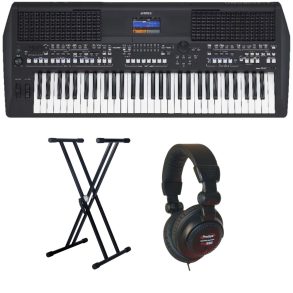 Yamaha PSR-SX600-1 Economy Bundle with X Stand and Headphones