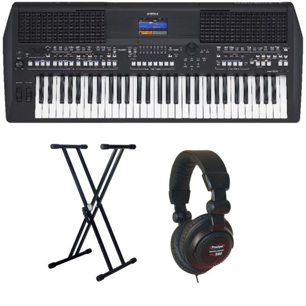 Yamaha PSR-SX600-1 Economy Bundle with X Stand and Headphones