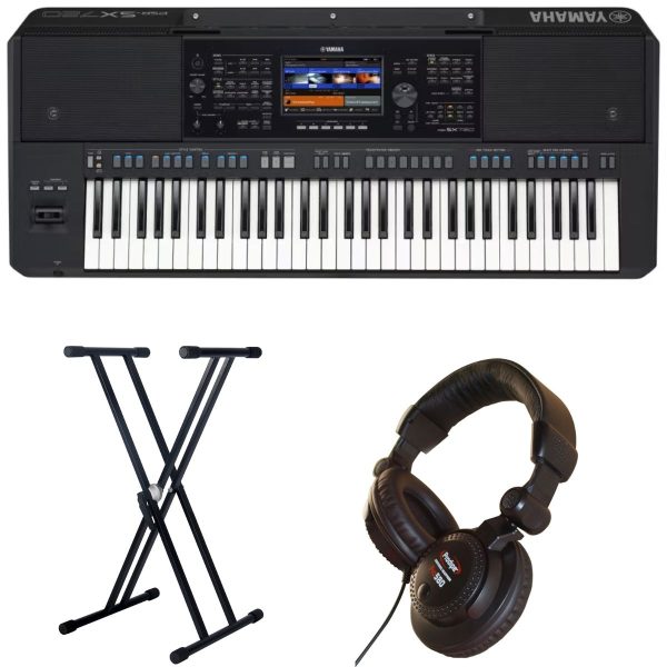 Yamaha PSR-SX720-1 Economy Bundle with X Stand and Headphones