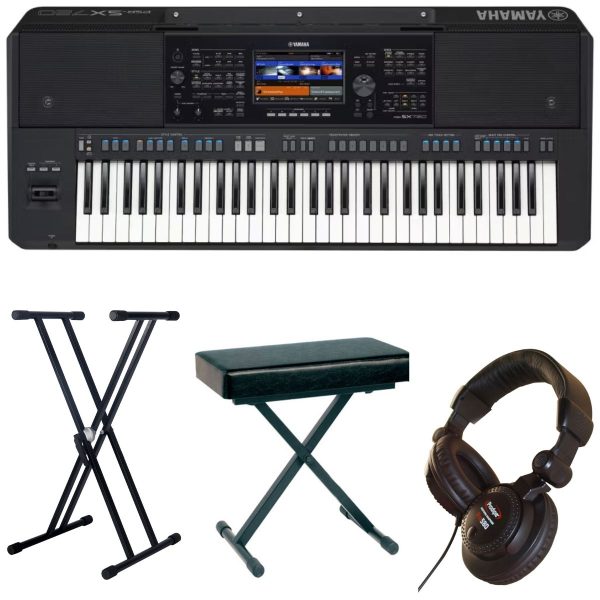 Yamaha PSR-SX720-2 Standard Bundle with Stand, Bench and Headphones