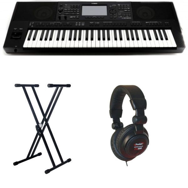 Yamaha PSR-SX900-1 Economy Bundle with X Stand and Headphones