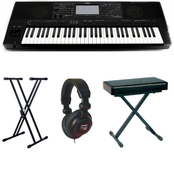Yamaha PSR-SX900-2 standard Bundle with Stand, Bench, Headphones