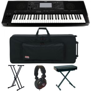 Yamaha PSR-SX900-3 Bundle | Deluxe |Stand | Bench | Keyboard Case | BK