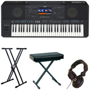 Yamaha PSR-SX920-2 Standard Bundle with Stand, Bench and Headphones
