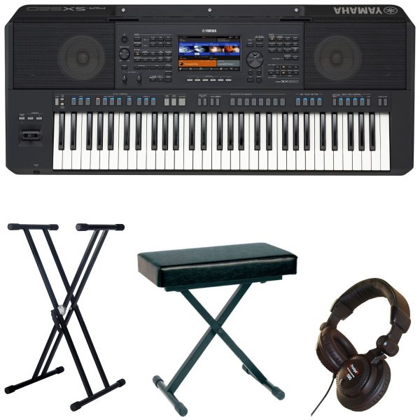 Yamaha PSR-SX920-2 Standard Bundle with Stand, Bench and Headphones