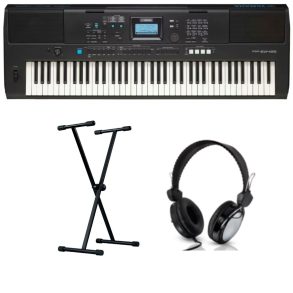 Yamaha PSR EW425 Economy Keyboard Bundle with Stool and Headphones