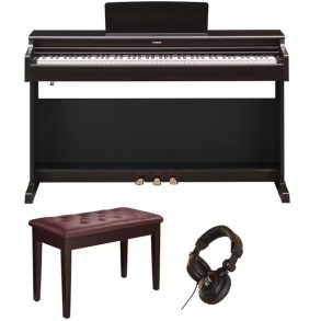 Yamaha YDP165 Standard Bundle | with Piano Stool and Headphones | Rosewood