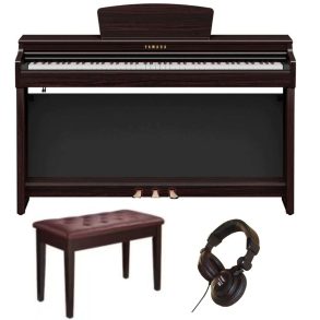 Yamaha CLP725 Piano Bundle with Stool and Headphones | Rosewood