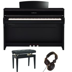 Yamaha CLP775 Piano Deluxe Bundle | Adjustable stool | Headphones | PEB