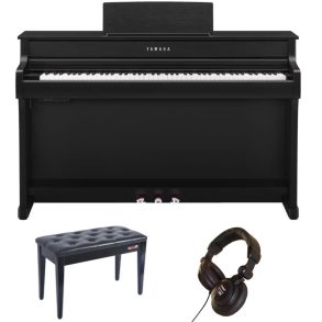 Yamaha CLP835 Piano Bundle with Stool and Headphones | Pol Ebony