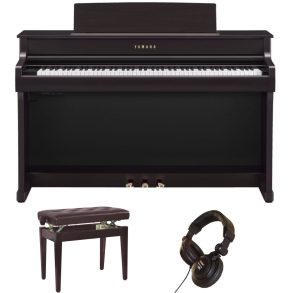 Yamaha CLP845 Deluxe Piano Bundle | Adjustable stool and Headphones |Rswd