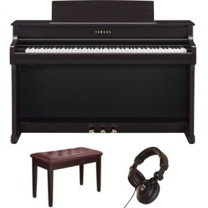 Yamaha CLP845 Piano Bundle 2ith Stool and Headphones | Rosewood