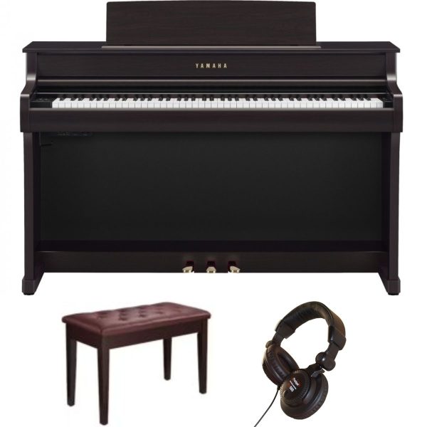 Yamaha CLP845 Piano Bundle 2ith Stool and Headphones | Rosewood
