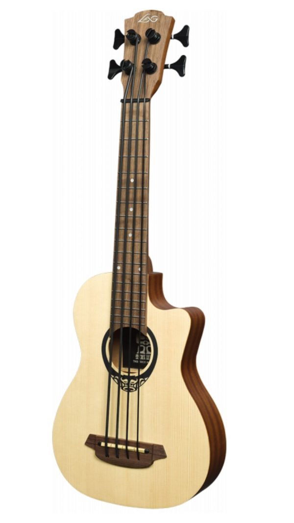 Tiki Uku TKB150CE | Bass Ukulele with Pickup | Solid Spruce - Image 10