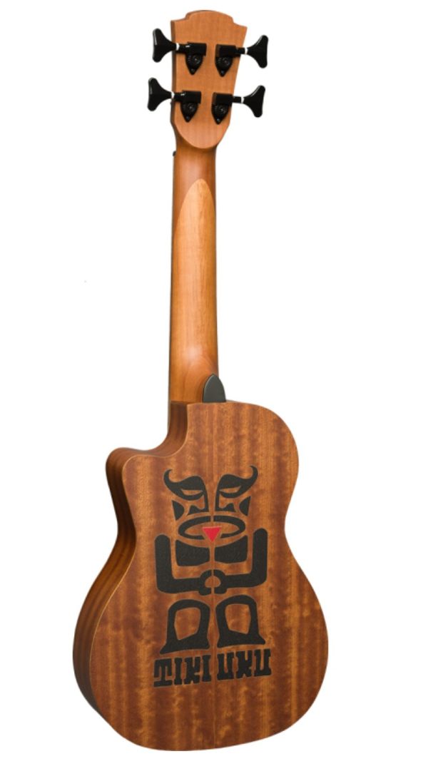 Tiki Uku TKB150CE | Bass Ukulele with Pickup | Solid Spruce - Image 9