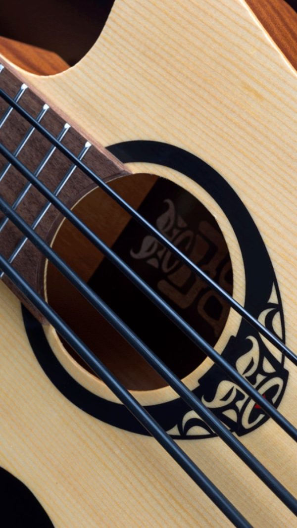 Tiki Uku TKB150CE | Bass Ukulele with Pickup | Solid Spruce - Image 2