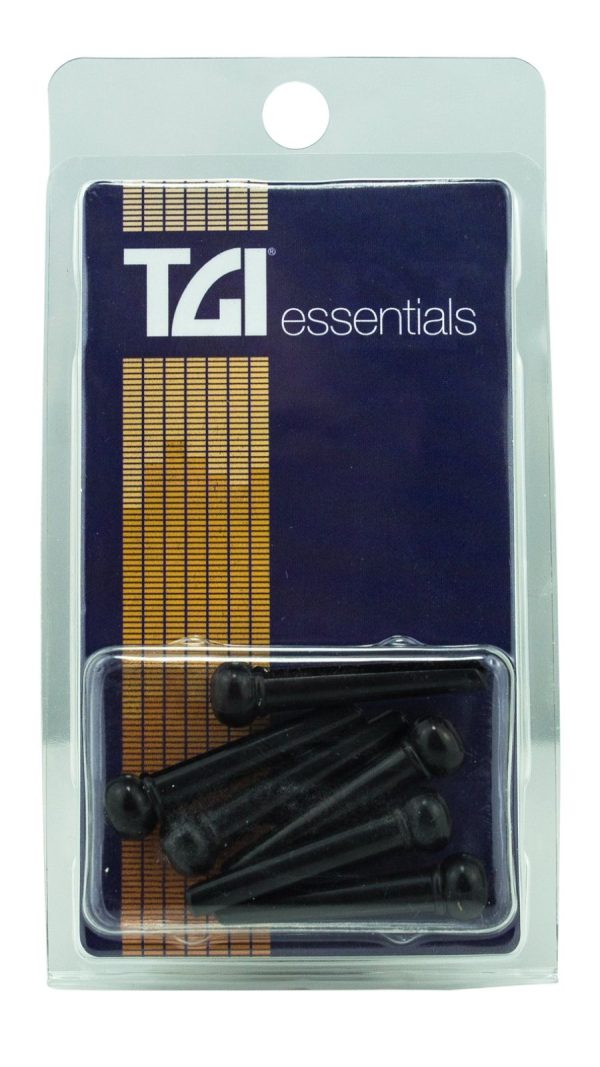 TGI BP20B |Pack of 6 Bridge pins | Black with white dot