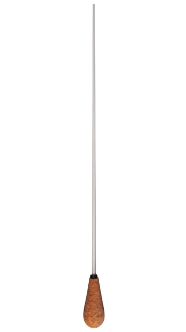 Montford MFBC14P Baton | 14" White Lacquer shaft | Pear shaped Cork handle - Image 2