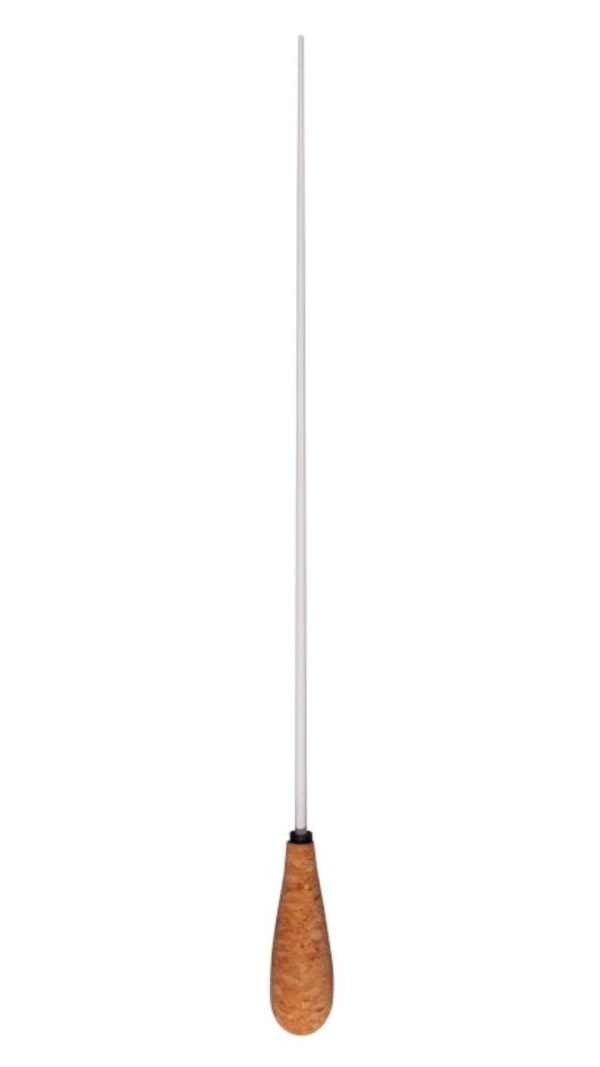 Montford MFBC14T Baton | 14" White Lacquer shaft | Cork Taper Handle - Image 2