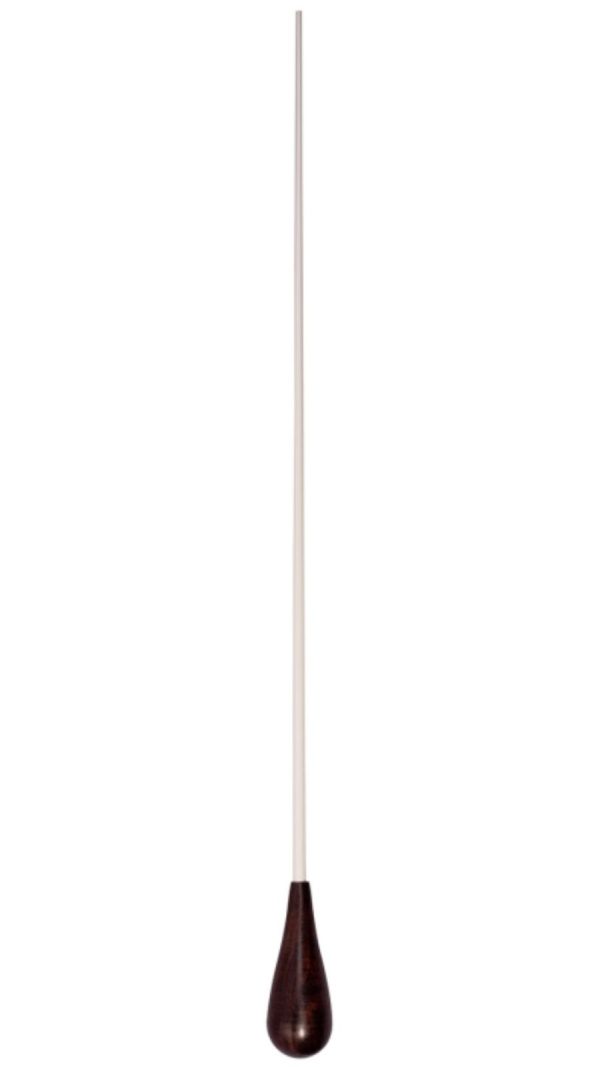 Montford MFBE16P Baton | 16″ White Lacquer shaft | Ebony | Pear - Image 2