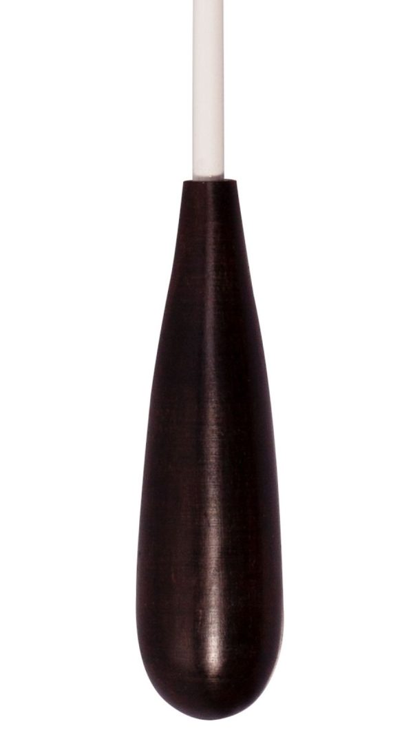 Montford MFBE16T Baton | 16″ White Lacquer shaft | Ebony Taper