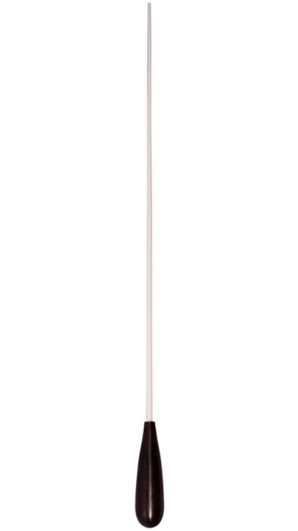 Montford MFBE16T Baton | 16″ White Lacquer shaft | Ebony Taper - Image 2