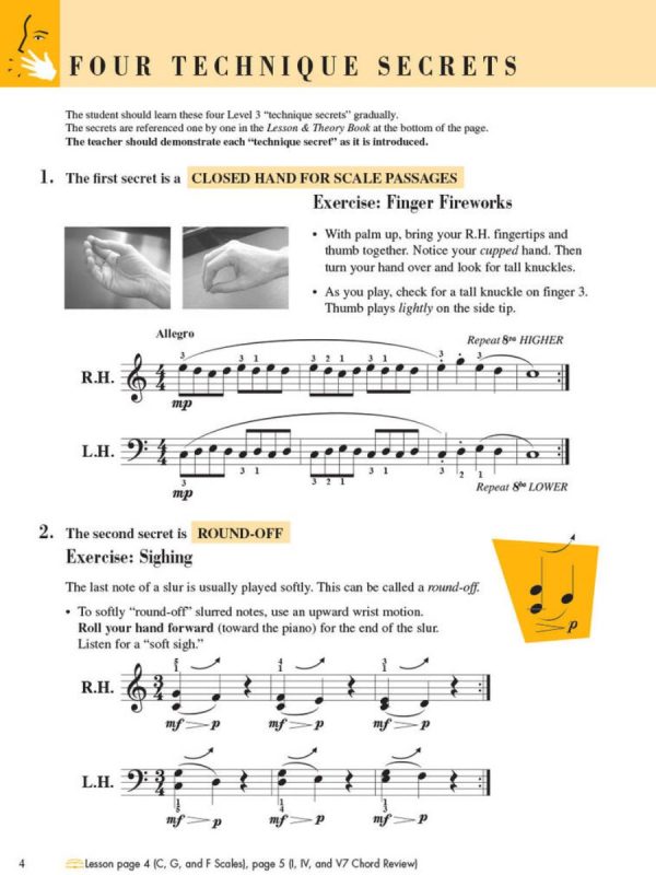 Piano Adventures All-In-Two | Level 3 Technique & Performance - Image 3