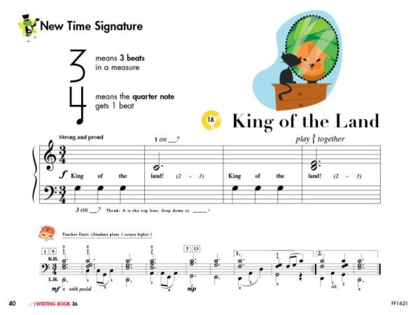My First Piano Adventure Lesson Book B | Staff Reading - Image 3