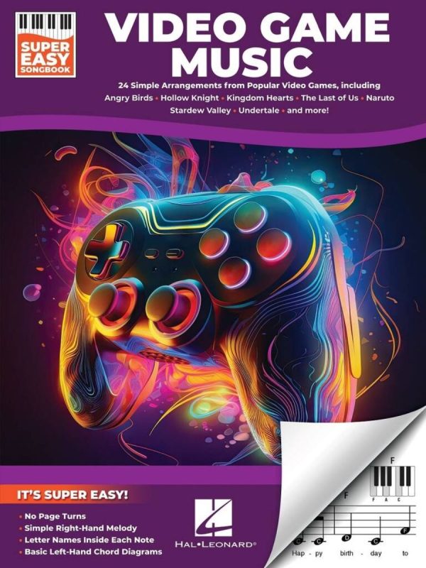 Video Game Music | Super Easy Songbook | 24 Titles | Piano Solo