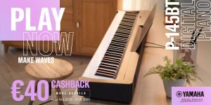 Yamaha P-145BT Keyboard Bundle with Yamaha rigid stand | Bluetooth | See CASHBACK OFFER