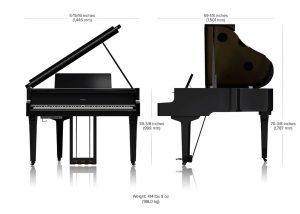 Roland GP-9M| Flagship Baby Grand Piano Bundle, stool, headphones | Polished White