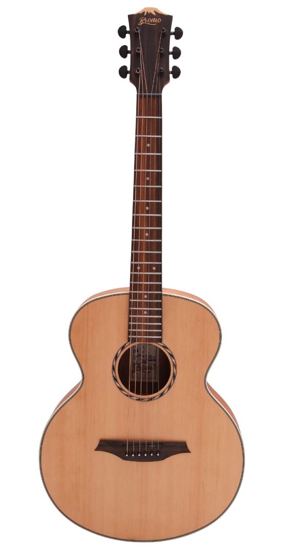 Bromo BAA8S | Mini Jumbo guitar | Solid Spruce top | Layered Mahogany back and sides - Image 7