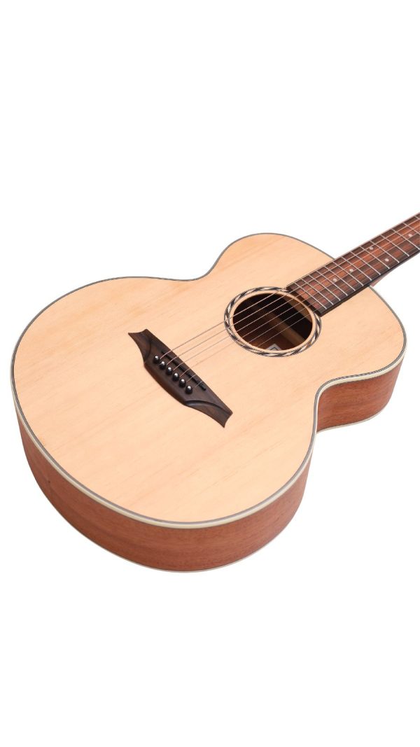 Bromo BAA8S | Mini Jumbo guitar | Solid Spruce top | Layered Mahogany back and sides - Image 2