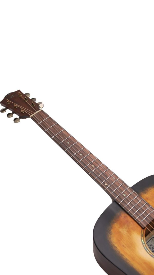 Bromo BAR1H | Rocky Dreadnought Acoustic | All Solid Wood | Historic Sunburst - Image 3