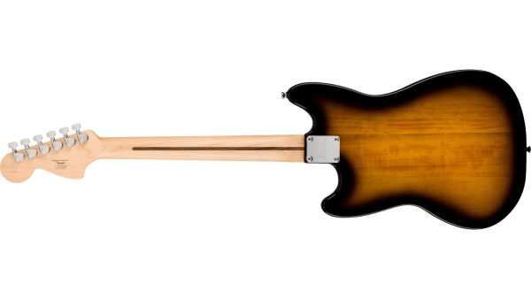 Squier Sonic® Mustang®, Maple Fingerboard, White Pickguard, 2-Color Sunburst - Image 6