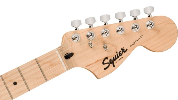 Squier Sonic® Mustang®, Maple Fingerboard, White Pickguard, 2-Color Sunburst - Image 3
