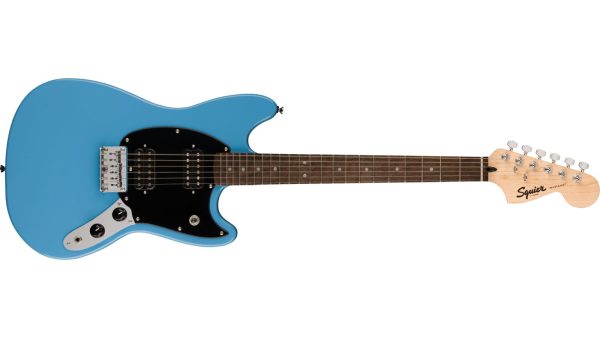 Squier Sonic® Mustang® HH, Laurel Fingerboard, Black Pickguard, California Blue - Image 7