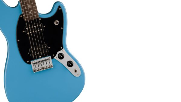 Squier Sonic® Mustang® HH, Laurel Fingerboard, Black Pickguard, California Blue - Image 5