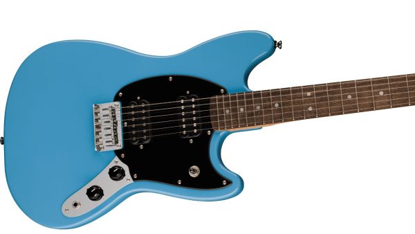 Squier Sonic® Mustang® HH, Laurel Fingerboard, Black Pickguard, California Blue - Image 4