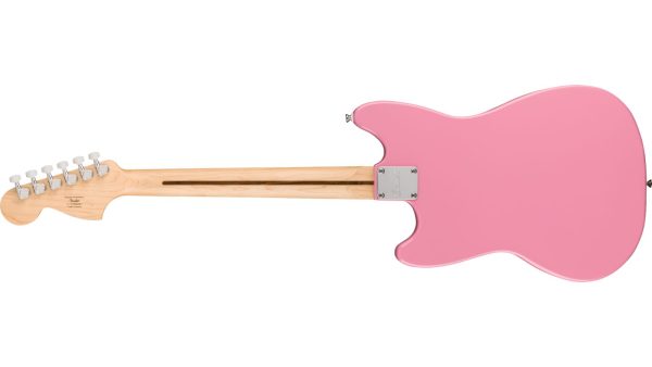 Squier Sonic® Mustang® HH, Maple Fingerboard, White Pickguard, Flash Pink - Image 6