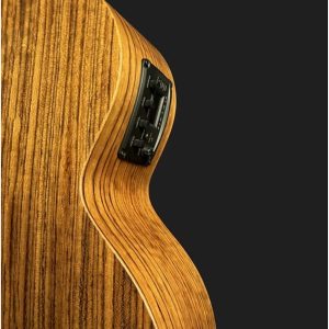Bromo BAT8ME-BK | Mini Jumbo Electro-Acoustic | Solid Mahogany Top | Black Top
