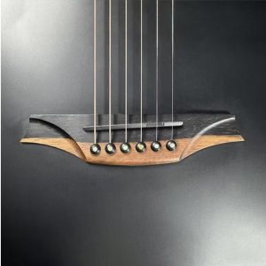 Bromo BAT8ME-BK | Mini Jumbo Electro-Acoustic | Solid Mahogany Top | Black Top