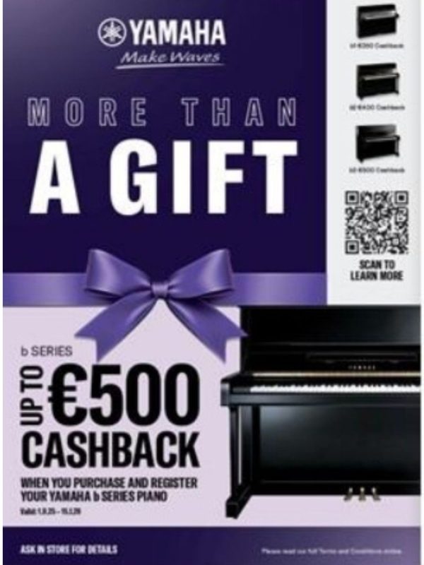 Yamaha B1 | Upright Piano | Polished Ebony | see €350 Cashback Offer - Image 2