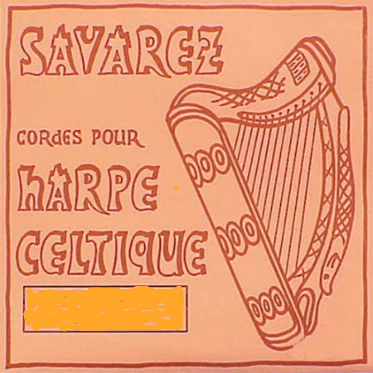 Savarez HAM38 | Metal wound Standard Tension Harp String 6th Octave 160cm C | Waltons Music Savarez HAM38 | Metal wound Standard Tension Harp String 6th Octave 160cm C