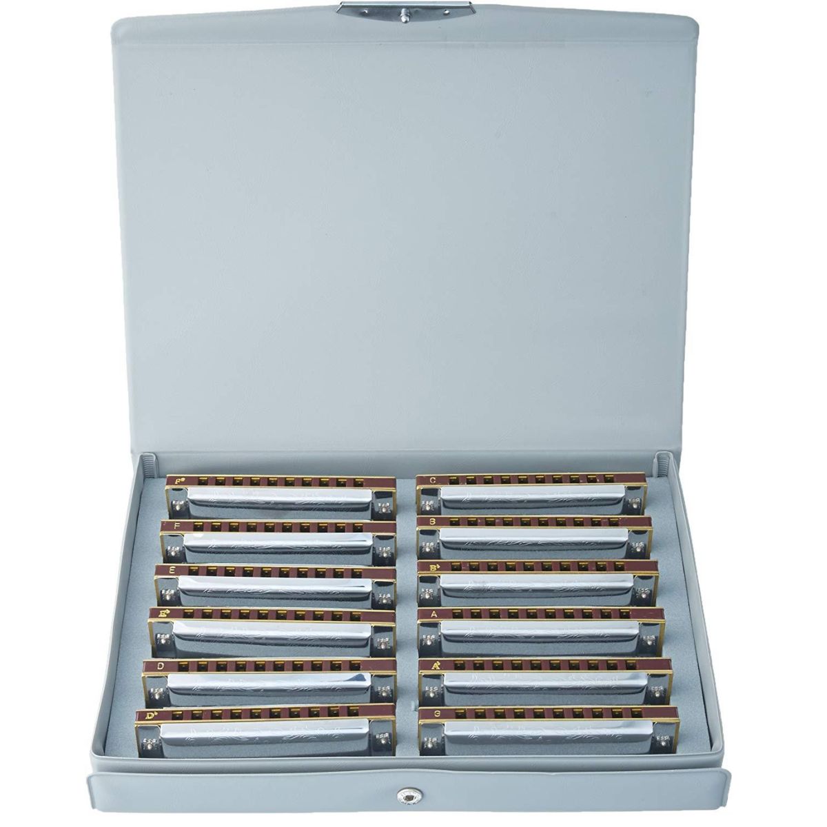 Suzuki 1072s | Folkmaster 12 Key Harmonica set | Diatonic | Waltons Music Suzuki 1072s | Folkmaster 12 Key Harmonica set | Diatonic - Image 2