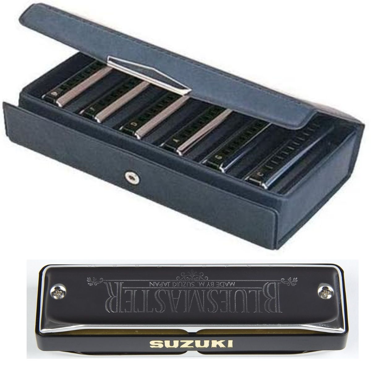 Suzuki MR-250SN | Bluesmaster 6 Key Harmonica set | C,G,D,A,F Bb | Waltons Music Suzuki MR-250SN | Bluesmaster 6 Key Harmonica set | C,G,D,A,F Bb