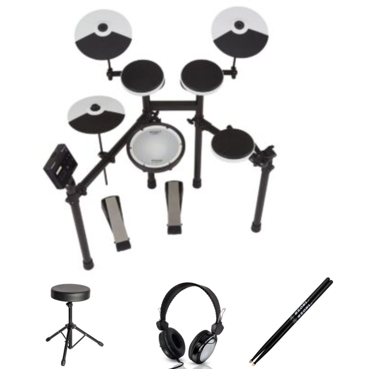 Roland TD02KV-B1 | Drum Kit Bundle | Stool, Bass Drum Pedal, Headphones, sticks | Waltons Music Roland TD02KV-B1 | Drum Kit Bundle | Stool, Bass Drum Pedal, Headphones, sticks