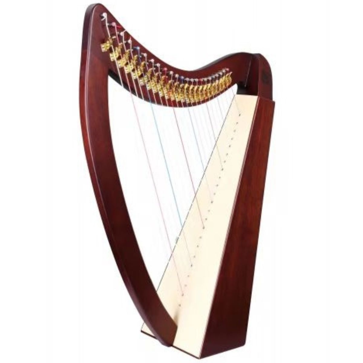 Waltons WH-23BN 23 Nylon String Harp | Semi tone Levers | with Carry Bag | Brown | Waltons Music Waltons WH-23BN 23 Nylon String Harp | Semi tone Levers | with Carry Bag | Brown